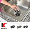 Keeney Mfg Garbage Disposal Stopper and Flange, Black K5417BLK